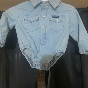 Wrangler baby denim onesie